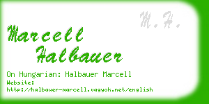 marcell halbauer business card